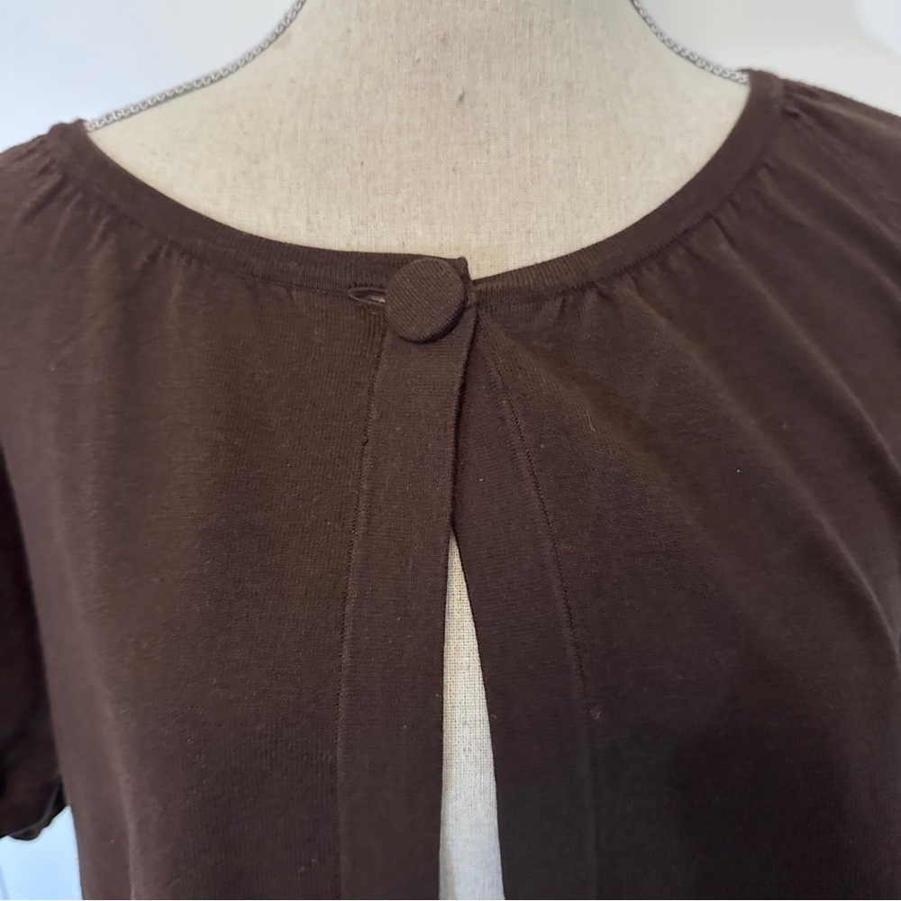 Style & Co. Dark Brown Cardigan - Picture 2 of 7